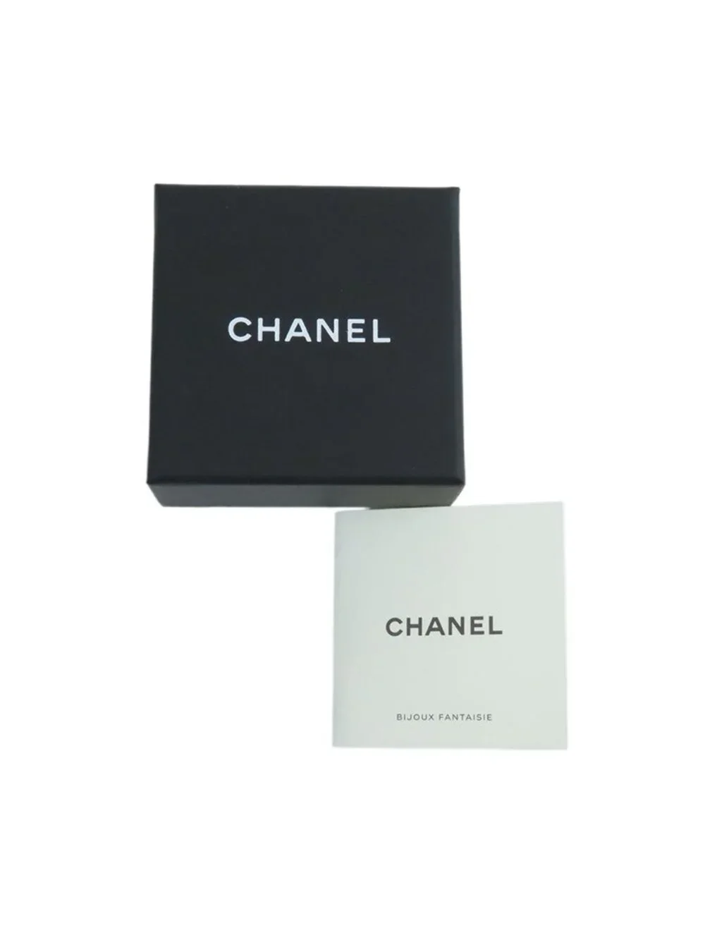 Chanel Earrings Gold Pink Metal Rhinestone I Love CC Logo